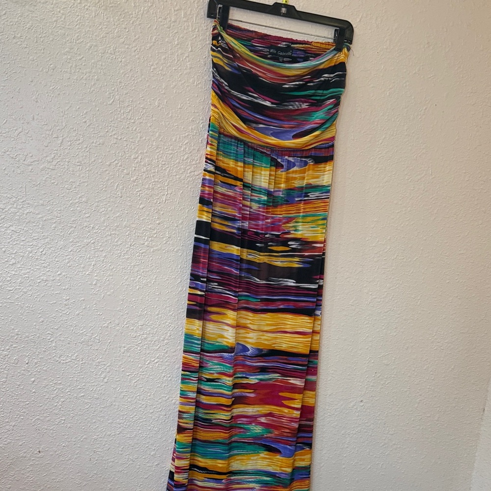 Mlle Gabrielle Multicolor Striped Skirt with Black Accents